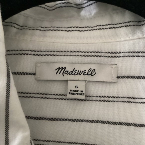 ⚜️ MADEWELL Tie Front boyfriend shirt cotton - Picture 7 of 10